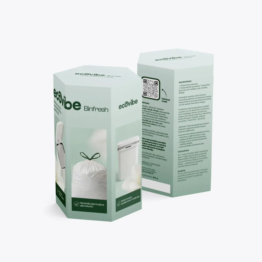 Ecovibe Binfresh - nemalonių kvapų neutralizavimui